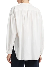 Neville Cotton Long-Sleeve Blouse
