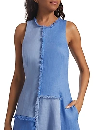 Thalassa Patchwork Linen Handkerchief Dress