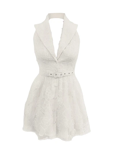 Summer Saxon Floral Lace Minidress