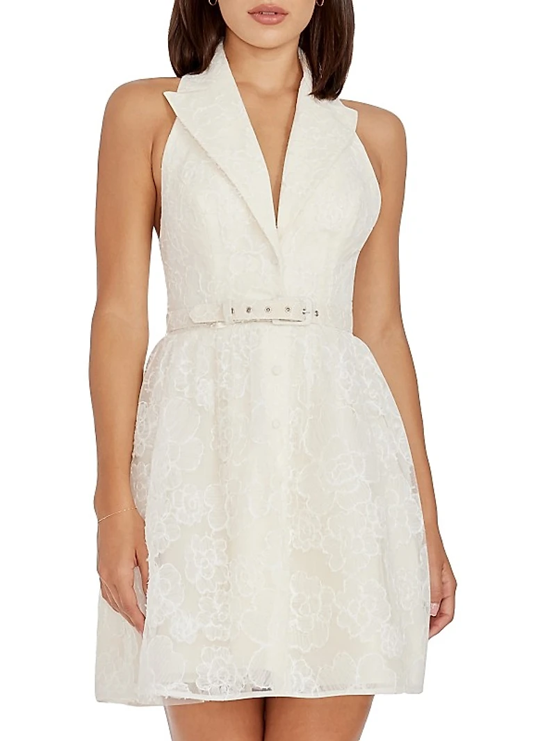 Summer Saxon Floral Lace Minidress