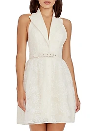 Summer Saxon Floral Lace Minidress