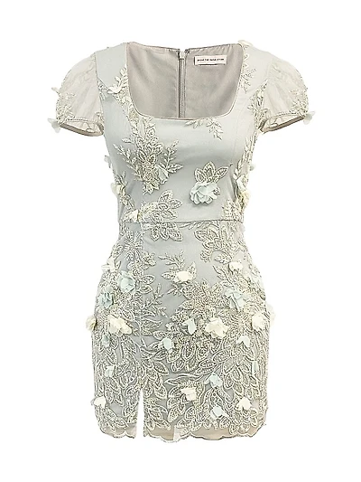 Summer Jillian Appliquè Minidress