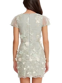 Summer Jillian Appliquè Minidress