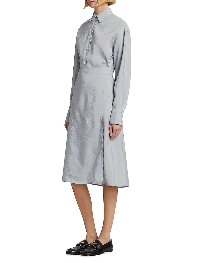 Olympia Tie-Back Shirtdress