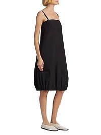 Emilia Crinkle Poplin Midi-Dress