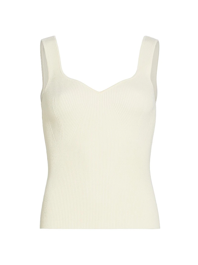Jules Rib-Knit Sleeveless Top