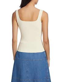 Jules Rib-Knit Sleeveless Top