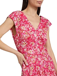 Ella Printed Cotton Midi-Dress