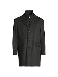 COLLECTION Fashion Wool-Cashmere Top Coat