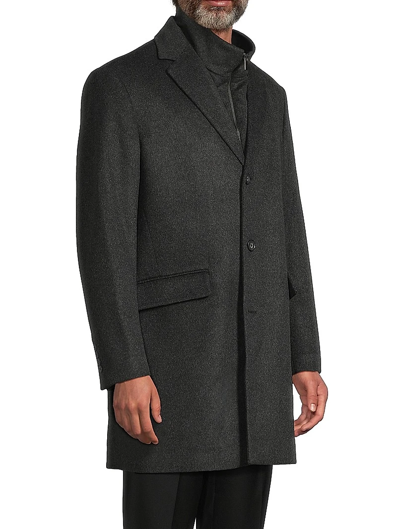 COLLECTION Fashion Wool-Cashmere Top Coat