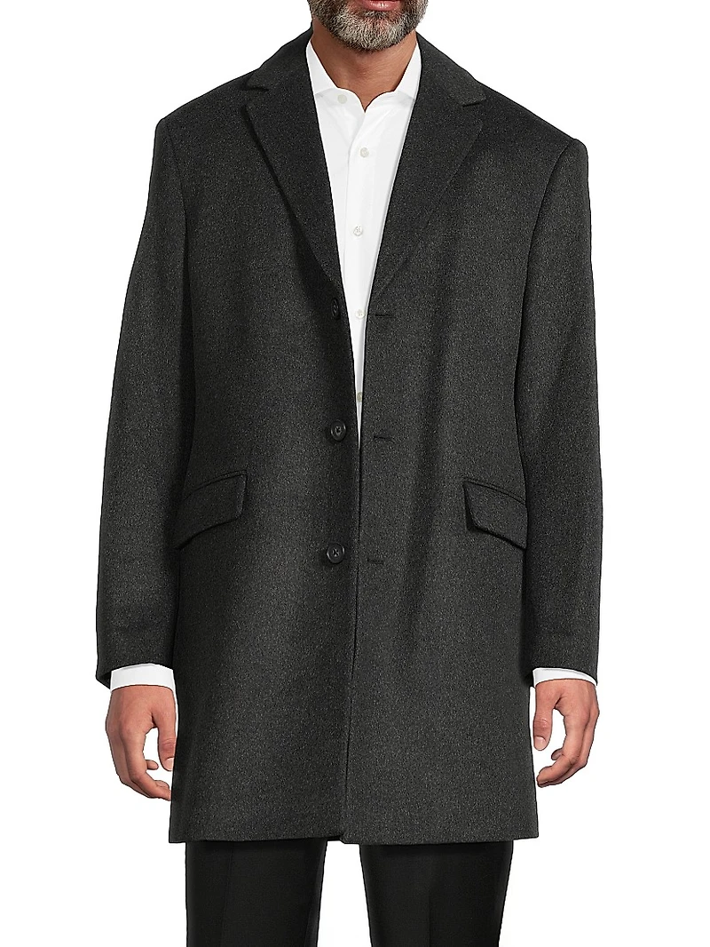 COLLECTION Fashion Wool-Cashmere Top Coat