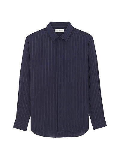 Shirt Striped Silk Crepe De Chine
