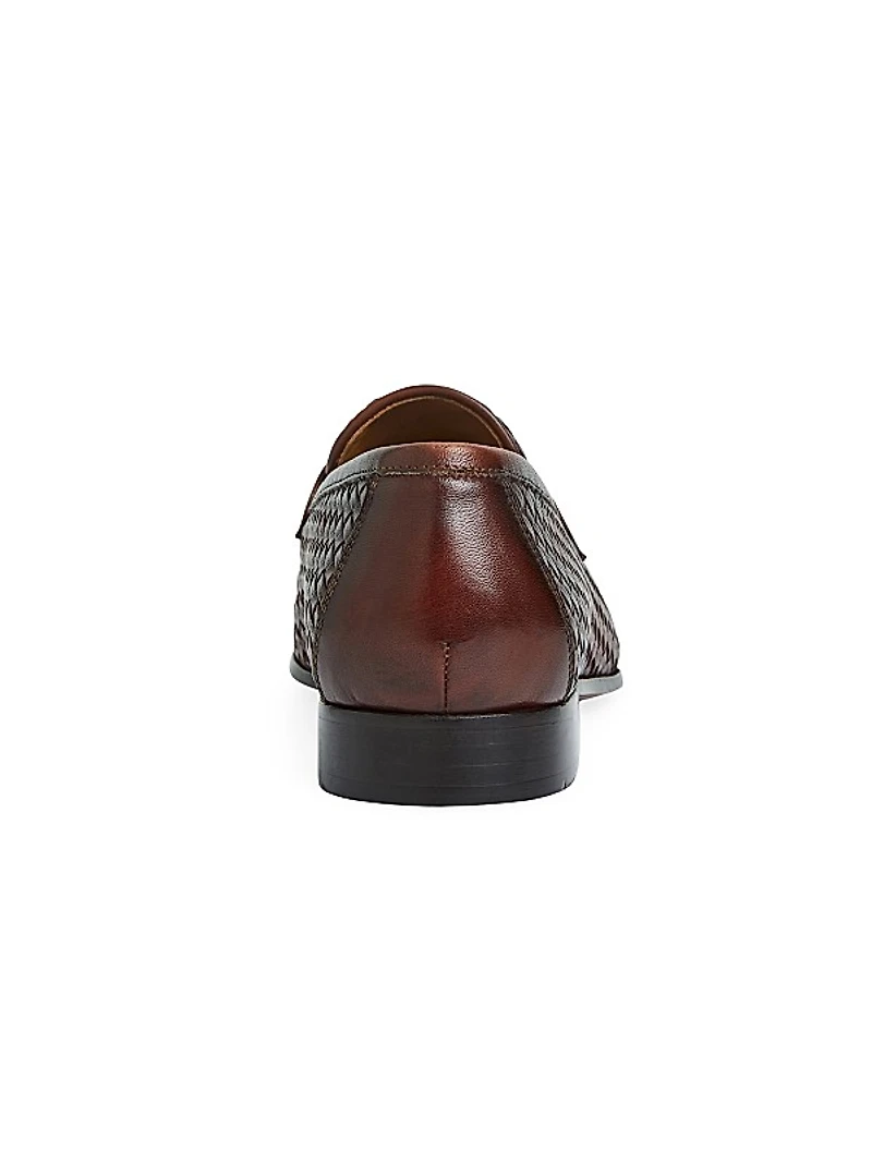 Manfredo Woven Leather Loafers
