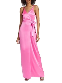 Liberty Silk Wrap Gown