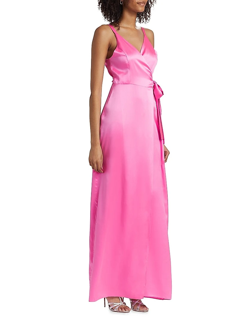 Liberty Silk Wrap Gown