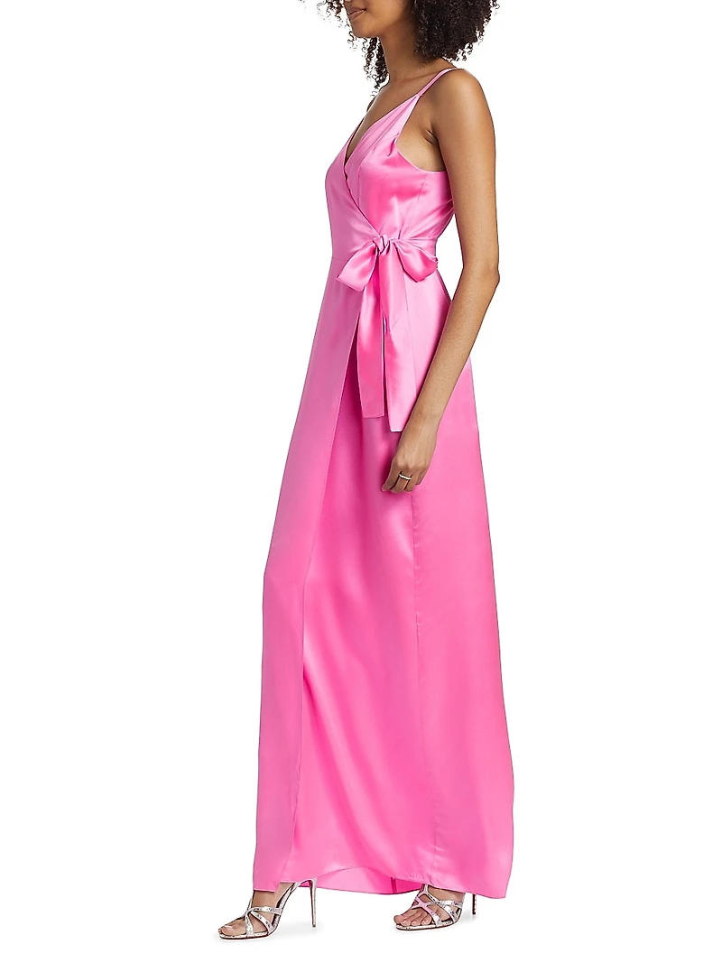 Liberty Silk Wrap Gown