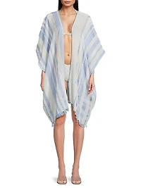 Oversized Stripe Cotton Caftan