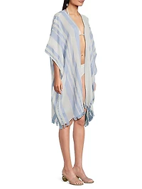 Oversized Stripe Cotton Caftan