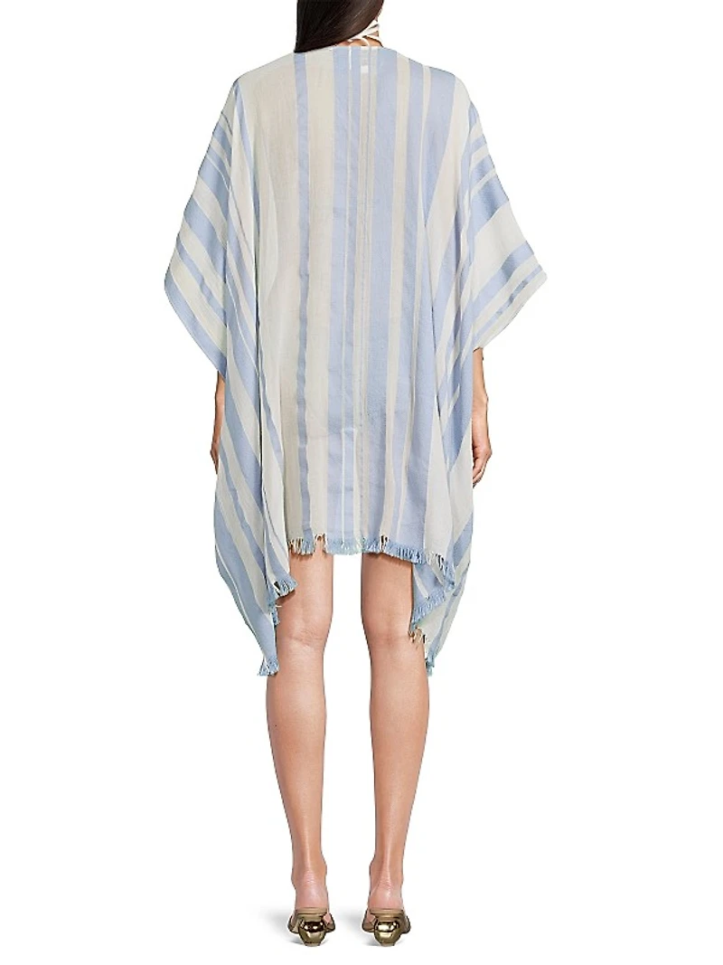 Oversized Stripe Cotton Caftan