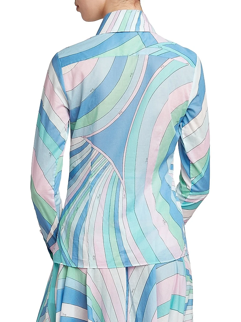 Very Vivara Printed Cotton Muslin Shirt