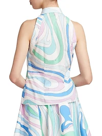 Very Vivara Cotton Poplin Button-Front Shirt