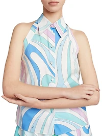 Very Vivara Cotton Poplin Button-Front Shirt