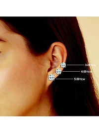 14K Gold & Round Lab-Grown Diamond Stud Earrings