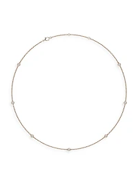 14K Rose Gold & Lab-Grown 7-Diamond Station Necklace/0.70-2.10 TCW
