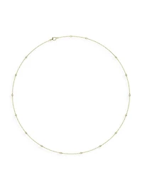 14K Yellow Gold & Lab-Grown 14-Diamond Station Necklace/5.00-20.00 TCW