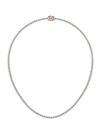 14K Rose Gold & Lab-Grown Diamond Tennis Necklace/5.00-20.00 TCW