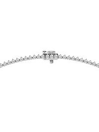 Platinum & Graduated Round Lab-Grown Diamond Tennis Necklace/5.00-20.00 TCW
