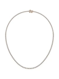 14K Rose Gold & Emerald-Cut Lab-Grown Diamond Tennis Necklace 10.00-22.00 TCW