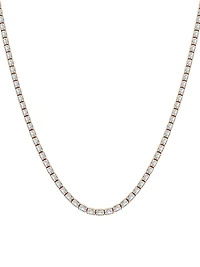 14K Rose Gold & Emerald-Cut Lab-Grown Diamond Tennis Necklace 10.00-22.00 TCW