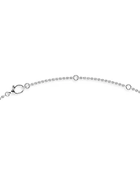 14K White Gold & Lab-Grown 7-Diamond Station Necklace/0.70-2.10 TCW