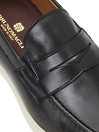 Ettore Leather Penny Loafers
