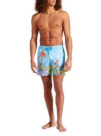 Seabed Graphic Swim Trunks