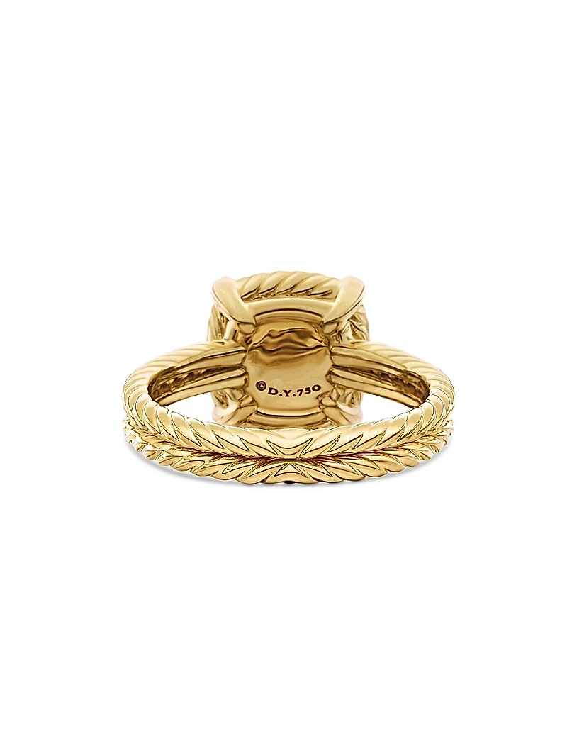 Chatelaine Pavé Bezel Ring 18K Yellow Gold