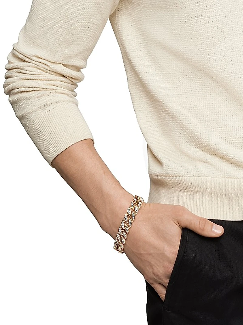 Curb Chain Bracelet in 18K Yellow Gold