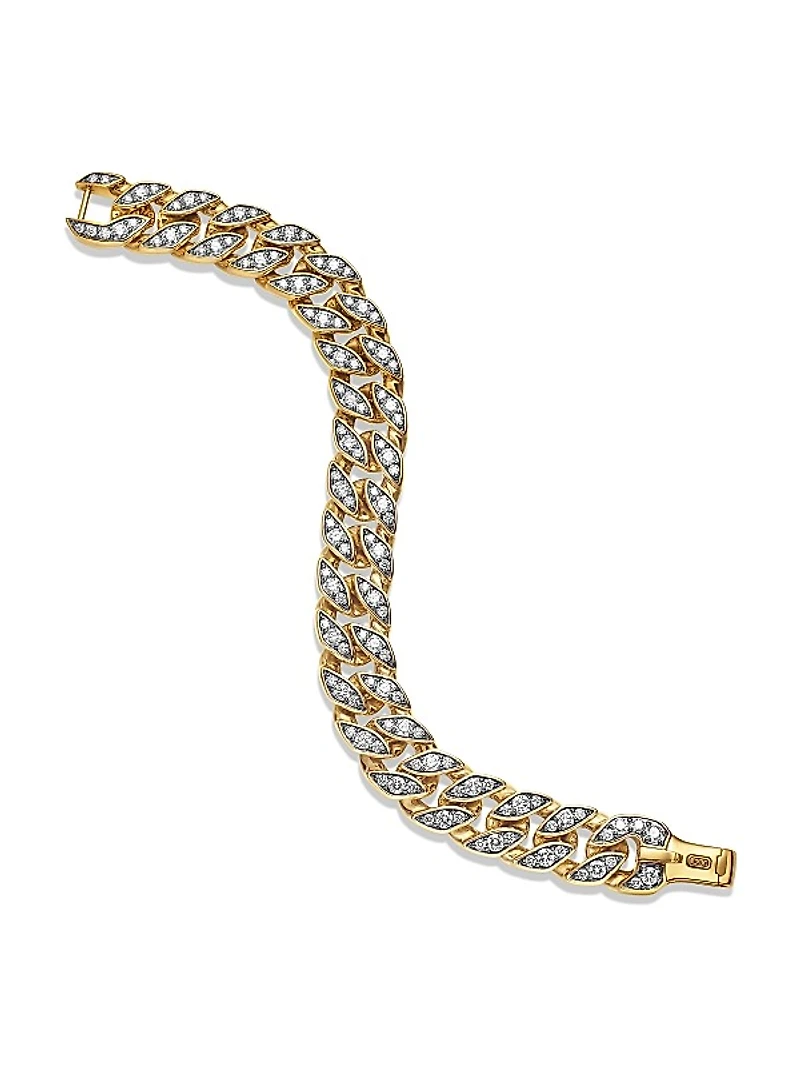 Curb Chain Bracelet in 18K Yellow Gold