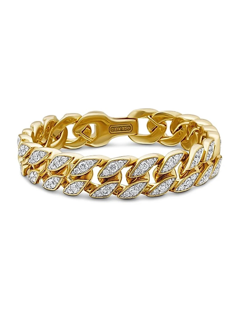 Curb Chain Bracelet in 18K Yellow Gold