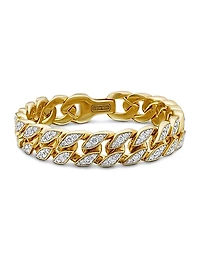 Curb Chain Bracelet in 18K Yellow Gold