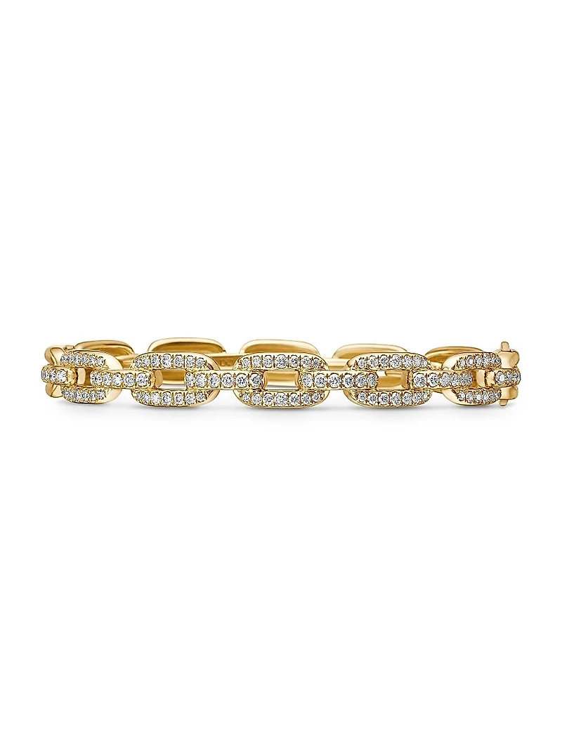 Stax Chain Link Bracelet in 18K Yellow Gold