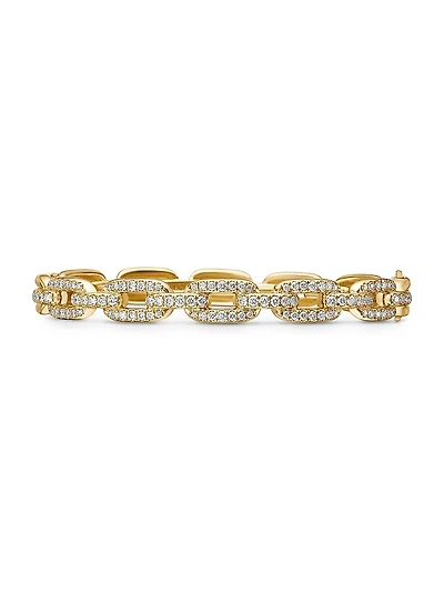 Stax Chain Link Bracelet in 18K Yellow Gold