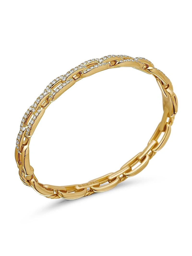 Stax Chain Link Bracelet in 18K Yellow Gold