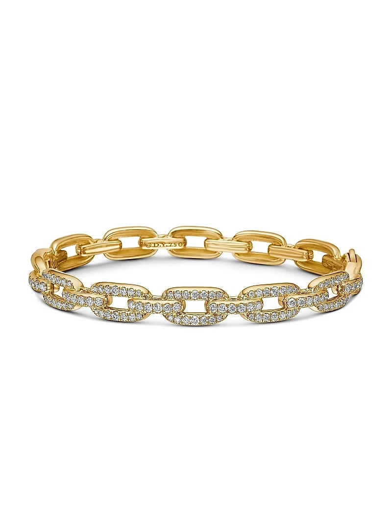 Stax Chain Link Bracelet in 18K Yellow Gold