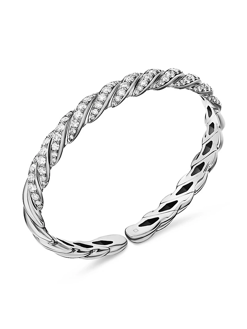Pavéflex Bracelet 18K White Gold