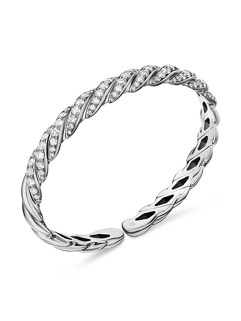 Pavéflex Bracelet 18K White Gold