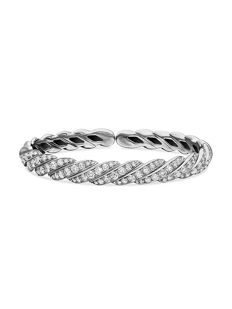 Pavéflex Bracelet 18K White Gold