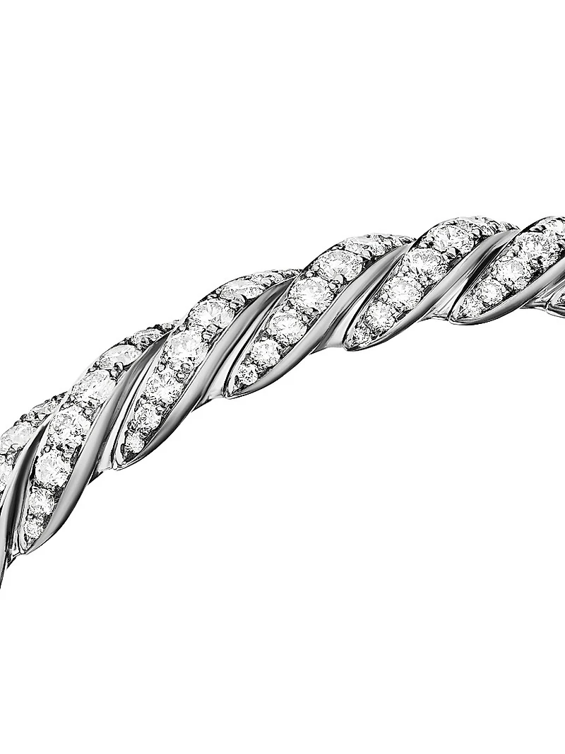 Pavéflex Bracelet 18K White Gold