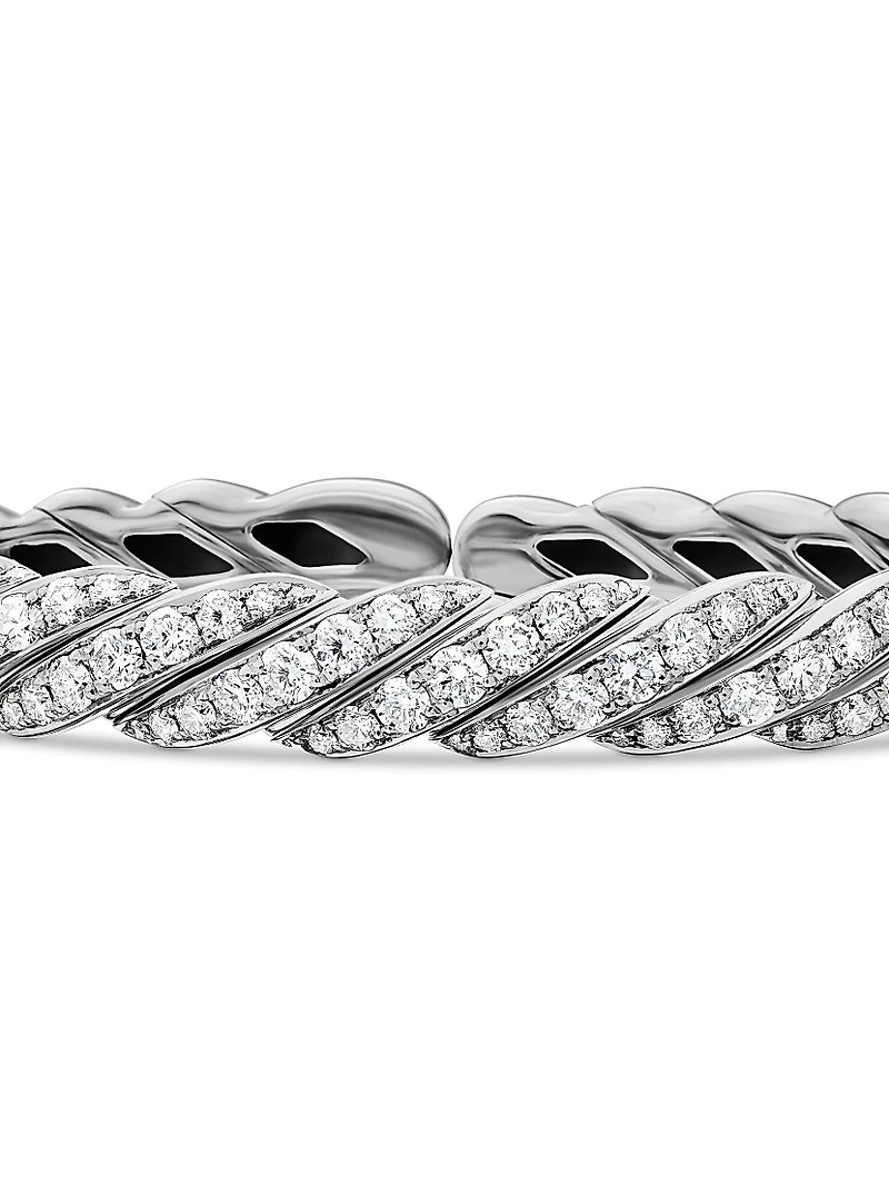 Pavéflex Bracelet 18K White Gold